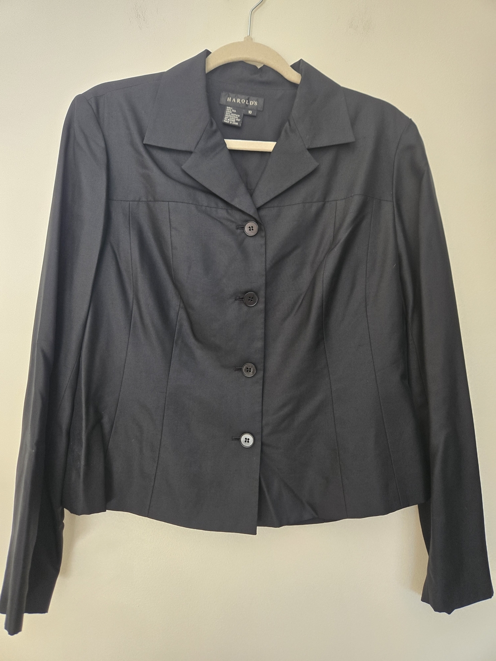 Harold's Women's Black Button-Front Jacket